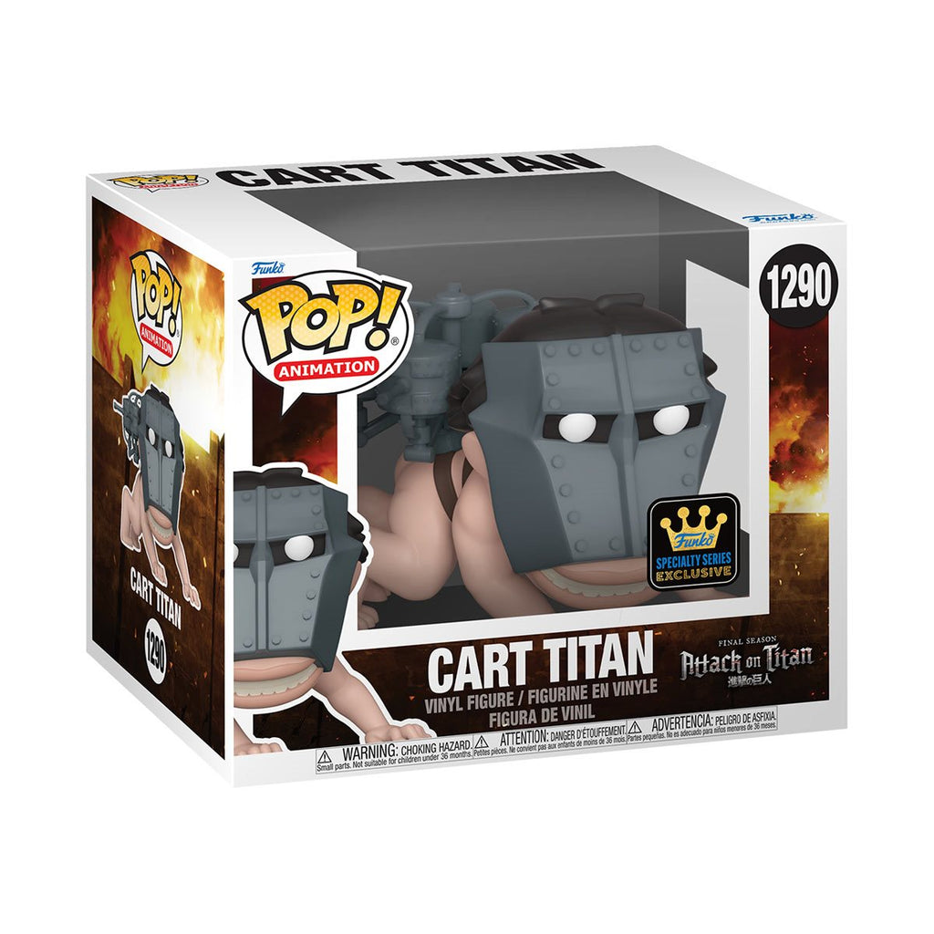 (MARCH 2023 PREORDER) POP! Super: Attack on Titan S4 - Cart Titan (Specialty Series) - THE MIGHTY HOBBY SHOP