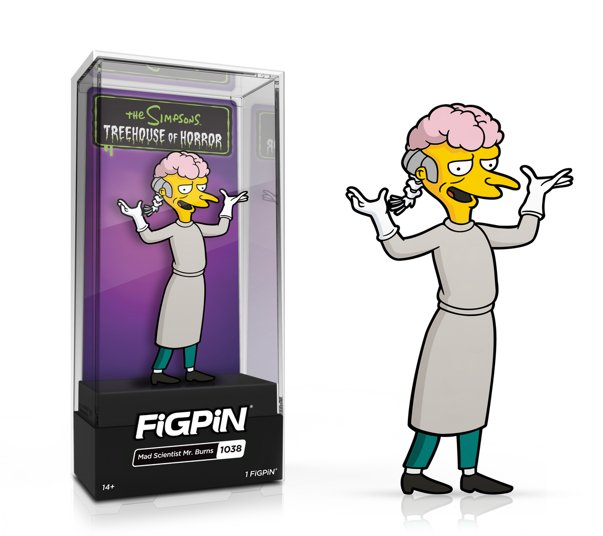 The Simpsons Pin Pal Mr. Burns88→84 Simpsons MR BURNS pin pal