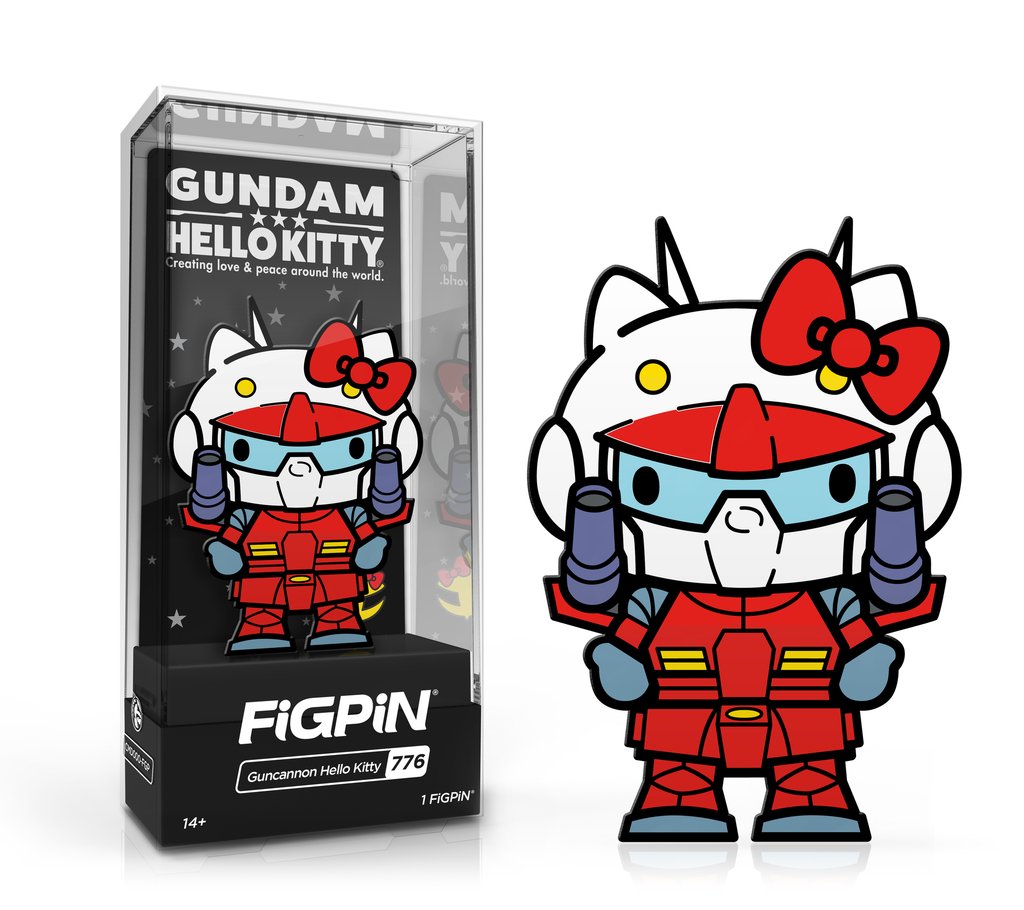 FiGPiN: Gundam x Hello Kitty  – Guncannon Hello Kitty (776) - THE MIGHTY HOBBY SHOP