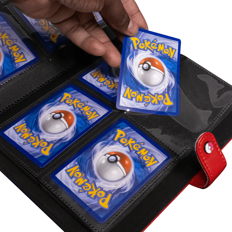 Premium Red 4-Pocket Snap Binder for Pokmon THE MIGHTY HOBBY LLC Premium Red 4-Pocket Snap Binder for Pokmon THE MIGHTY HOBBY LLC