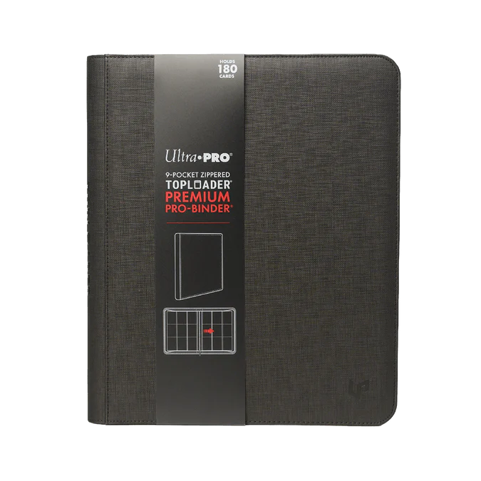 toploader card binder Top Loader & FREE One Touch Magnetic Thick Hard Case Binder pocket top loader Ultra Pro: 9-Pocket Zippered Premium