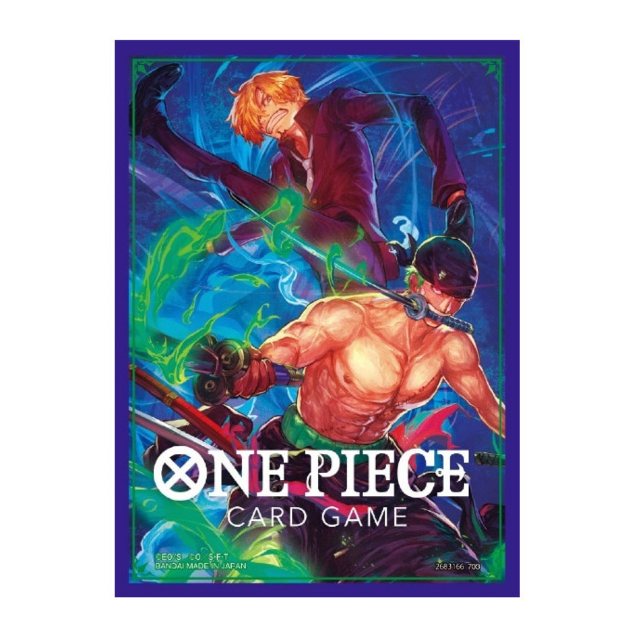 One Piece Card Game Official Sleeves: Assortment 5 - Zoro & Sanji (70-Pack) - Bandai Card Sleeves One Piece Card Game Official Sleeves: Assortment 5 - Zoro & Sanji (70-Pack) - Bandai Card Sleeves