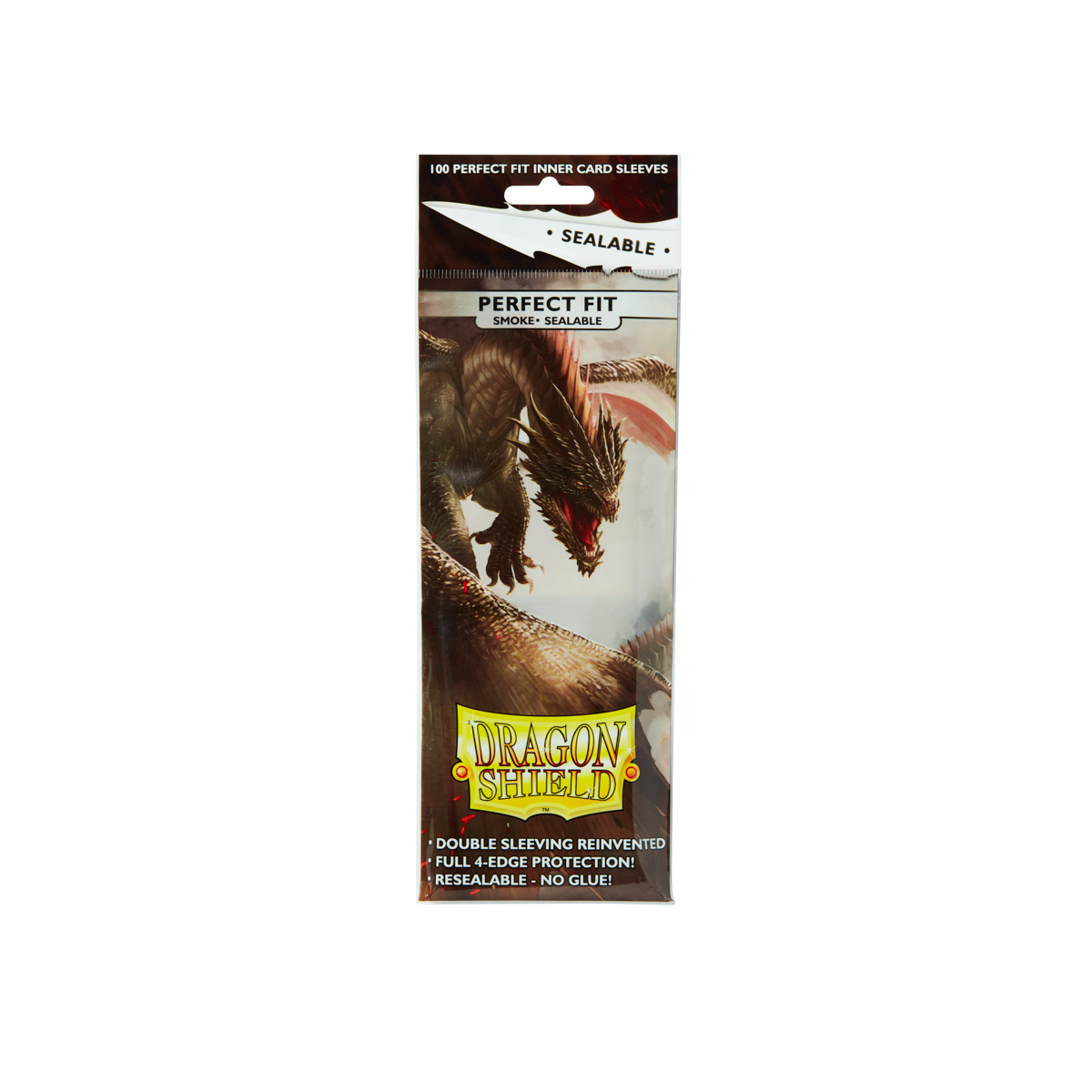 Dragon Shield Perfect Fit Sealable Sleeves - Smoke Dragon Shield Perfect Fit Sealable Sleeves - Smoke