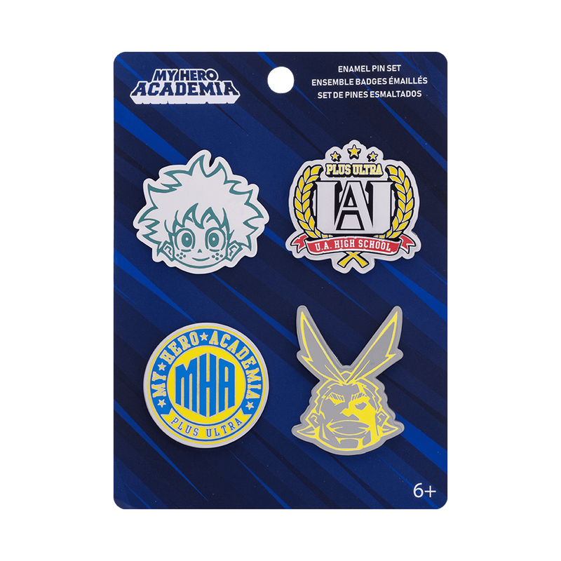 My Hero Academia 4 Pack Pin Set The Mighty Hobby Llc My Hero Academia 4 Pack Pin Set The Mighty Hobby Llc
