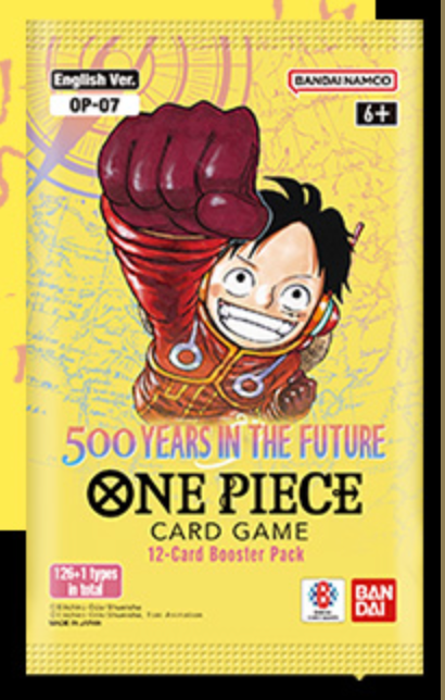 500 years in the future - booster box Bandai One Piece Card Game (OP-07 English) 4x Lot 1 Secret Rare One Piece 500 Years in