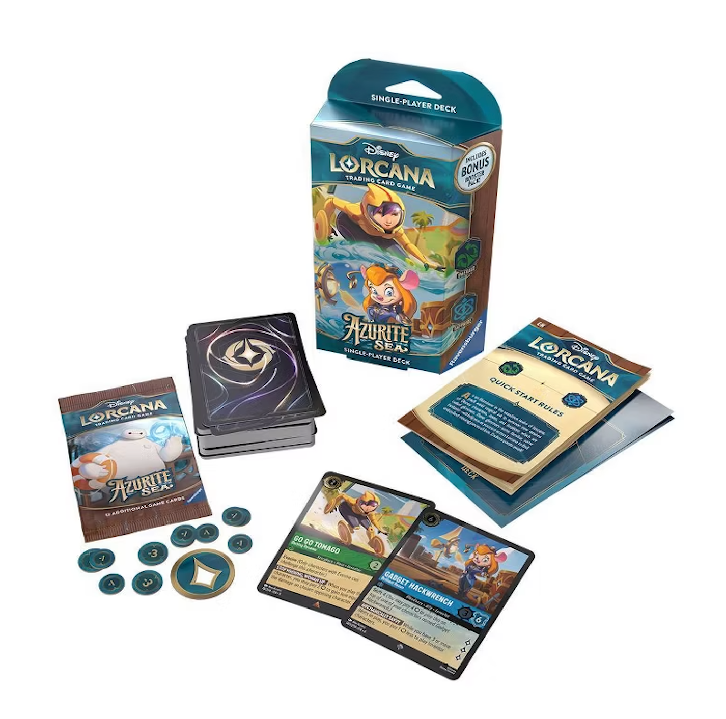 Disney Lorcana - Azurite Sea Starter Deck (Emerald/Sapphire) Disney Lorcana - Azurite Sea Starter Deck (Emerald/Sapphire)