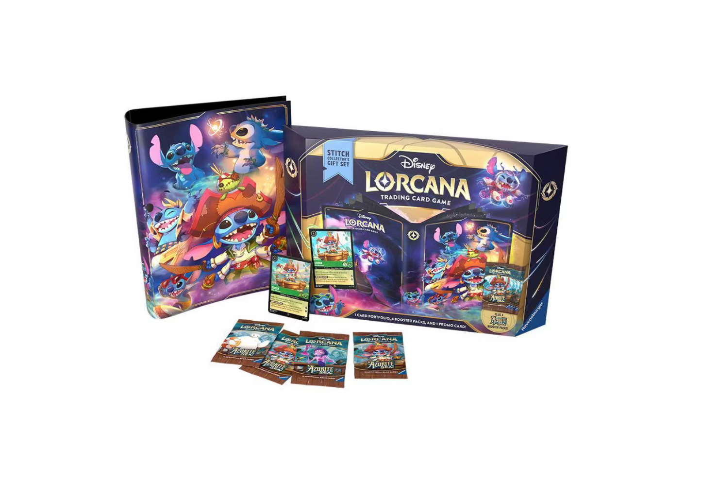 英語版 Stitch Collector's Gift Set Lorcana Disney Lorcana TCG: Azurite Sea Stitch Gift Set (English) | Disney