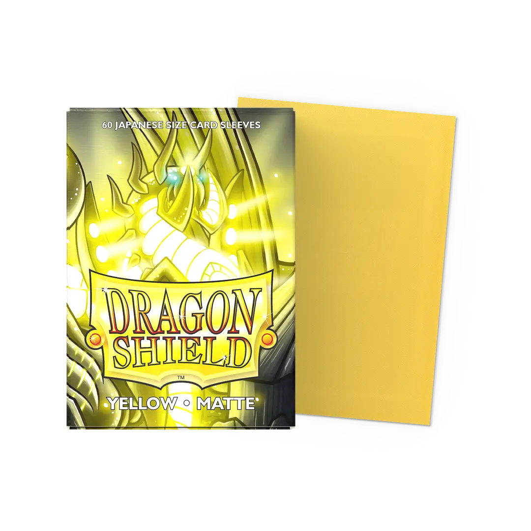 Yellow - Matte Sleeves - Japanese Size THE MIGHTY HOBBY LLC Yellow - Matte Sleeves - Japanese Size THE MIGHTY HOBBY LLC