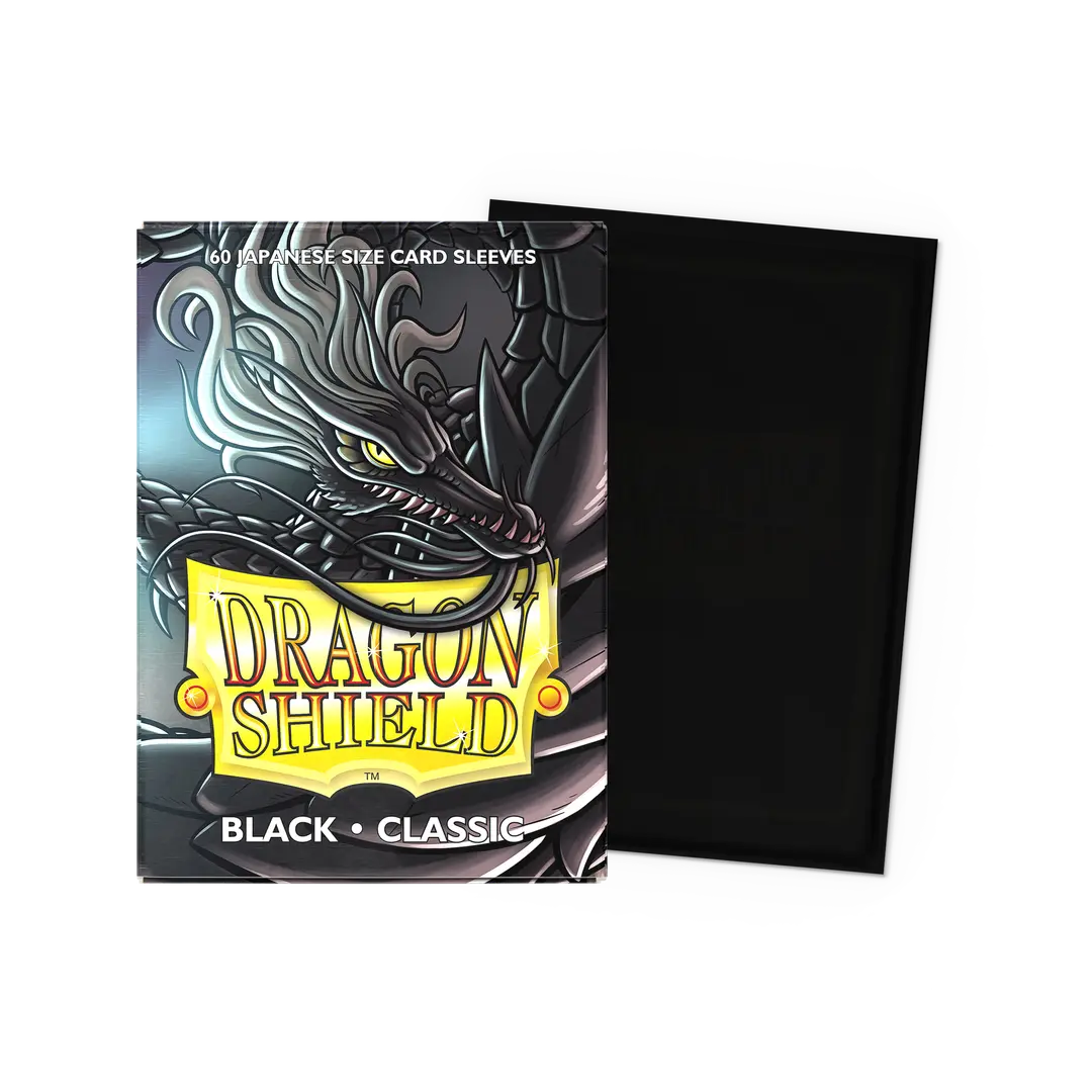 japanese size card sleeves vs standard Black - Classic Sleeves