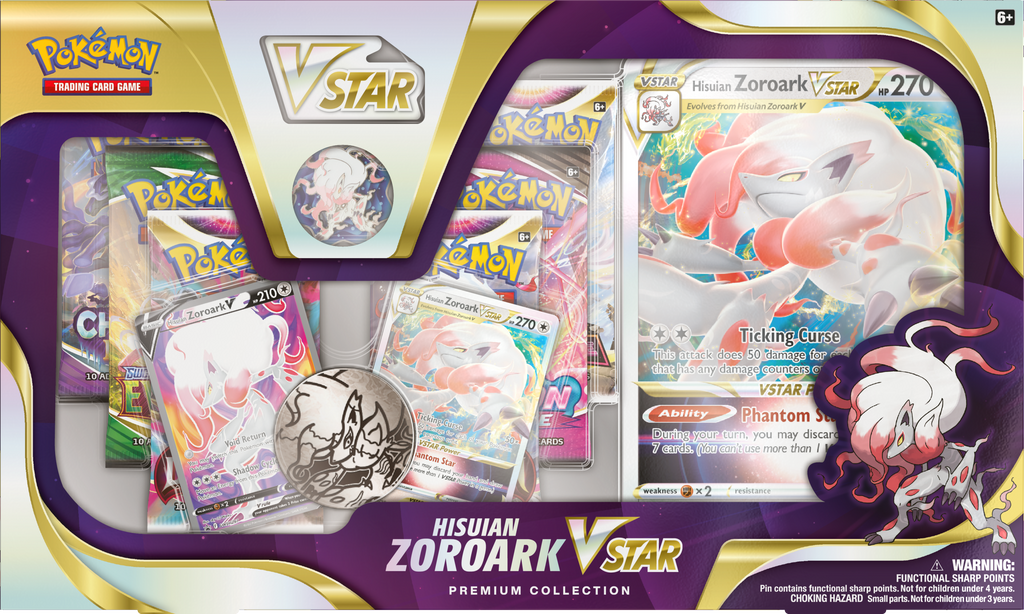 Pokemon Trading Card Game: Hisuian Zoroark VSTAR Premium Collection - THE MIGHTY HOBBY SHOP
