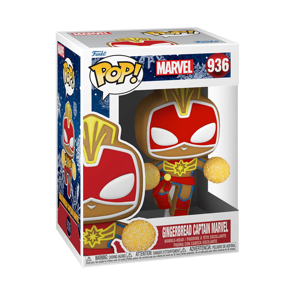 POP! Marvel: Holiday - Captain Marvel - THE MIGHTY HOBBY SHOP