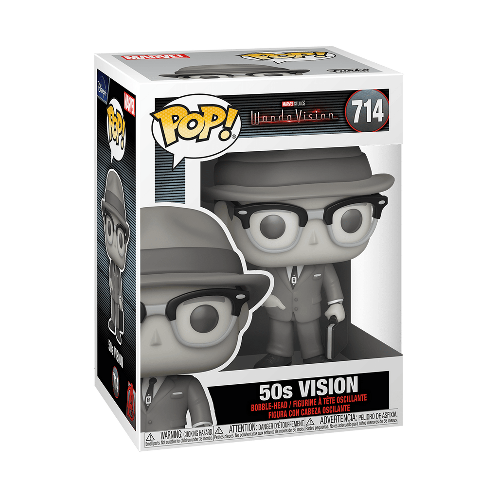 (OCTOBER 2022 PREORDER) Pop! Marvel: Wanda Vision - 50's Vision (Black & White) - THE MIGHTY HOBBY SHOP