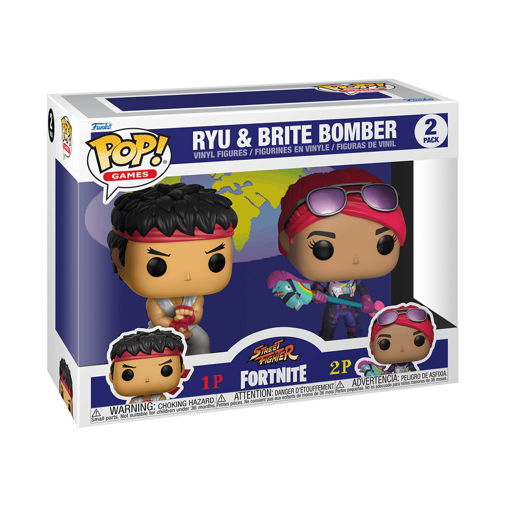 POP! Games: Fortnite 2PK Ryu & Brite Bomber - THE MIGHTY HOBBY SHOP