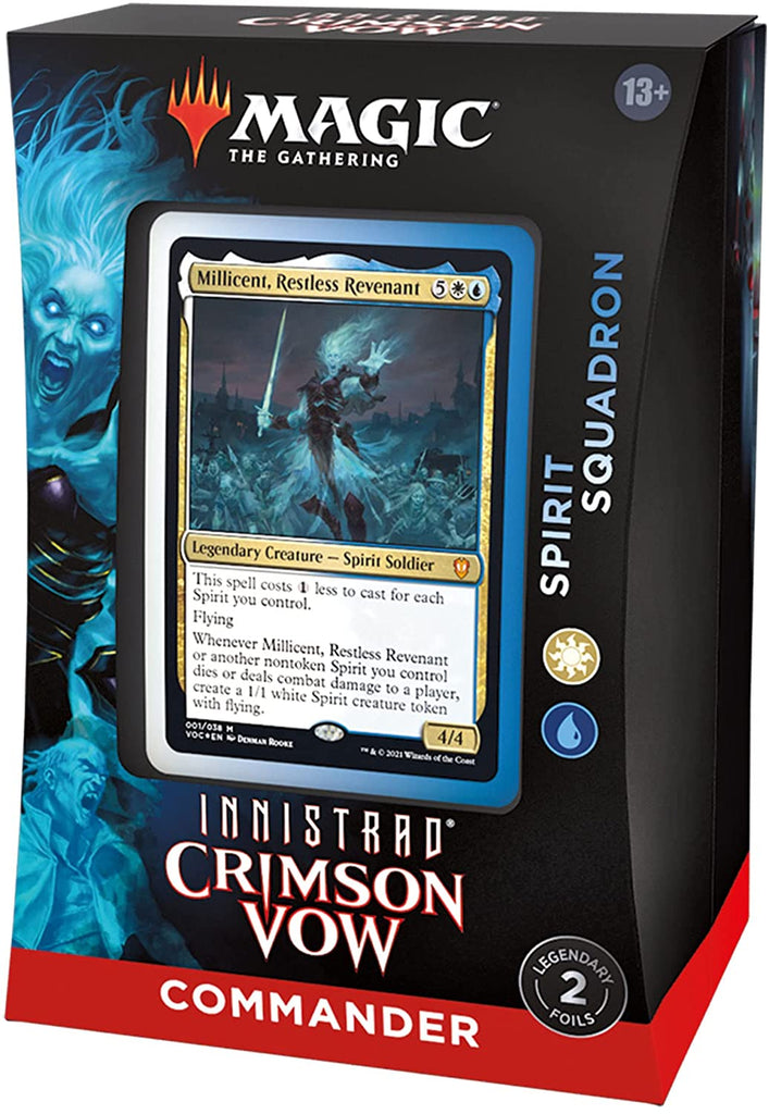 Magic: The Gathering Innistrad: Crimson Vow Commander Deck – Spirit Squadron (White-Blue) - THE MIGHTY HOBBY SHOP