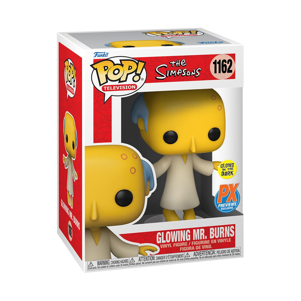 POP! The Simpsons: Glowing Alien Mr. Burns (Previews Exclusive) (GITD) - THE MIGHTY HOBBY SHOP