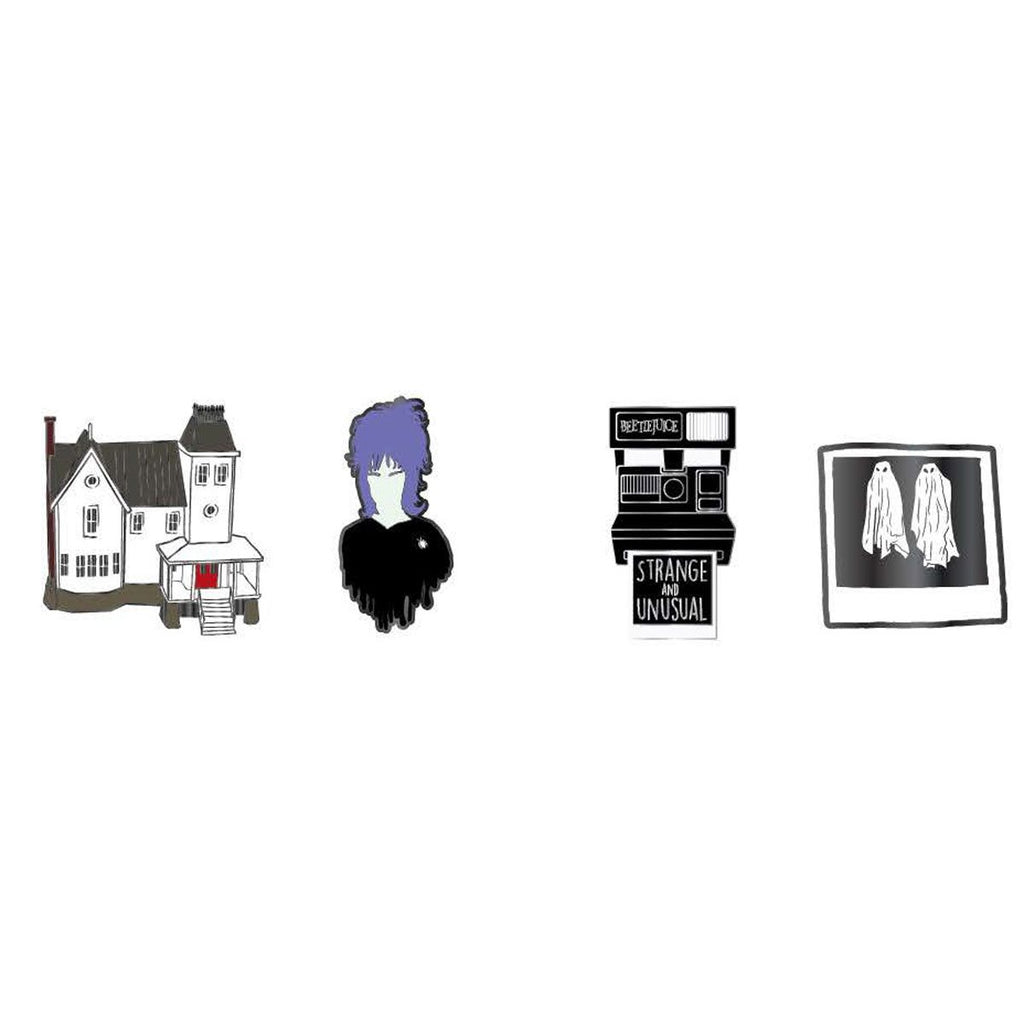 Beetlejuice 4-Piece Enamel Pin Set - THE MIGHTY HOBBY SHOP