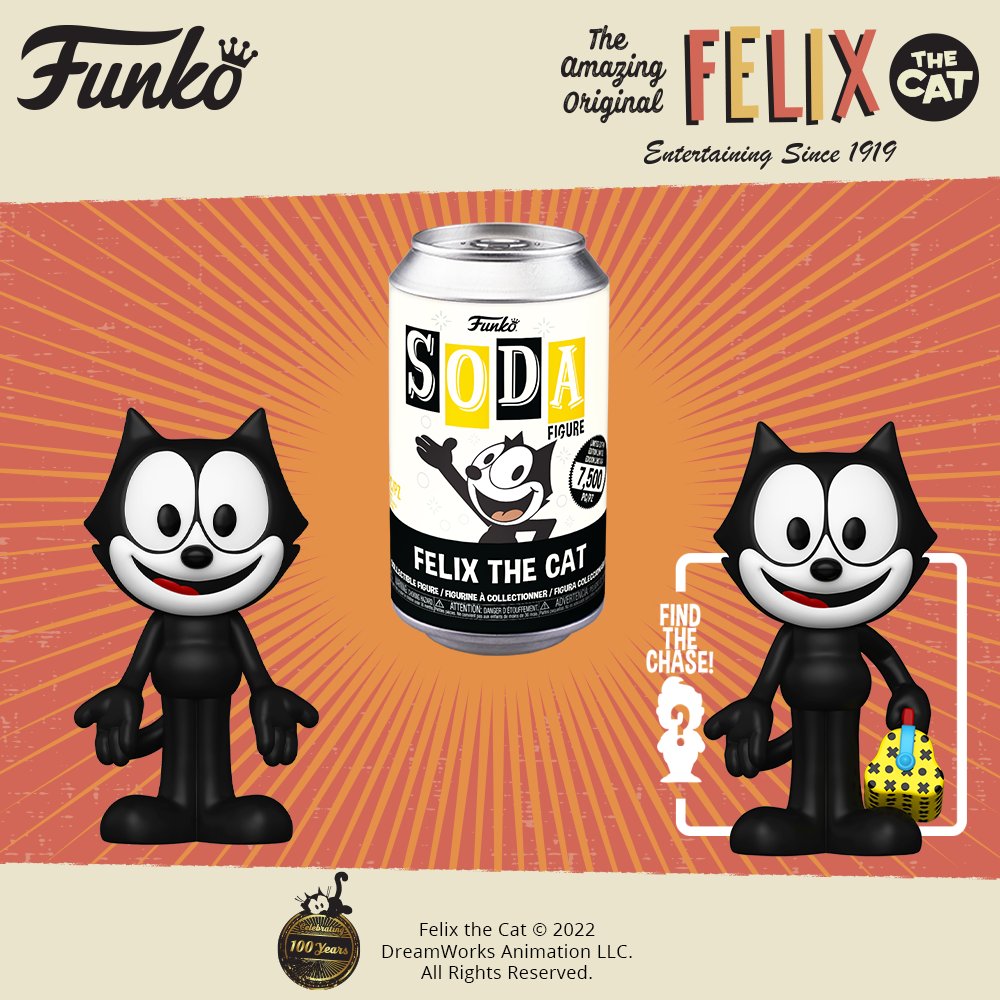 (FEBRUARY 2023 PREORDER) Vinyl SODA: Felix the Cat - THE MIGHTY HOBBY SHOP
