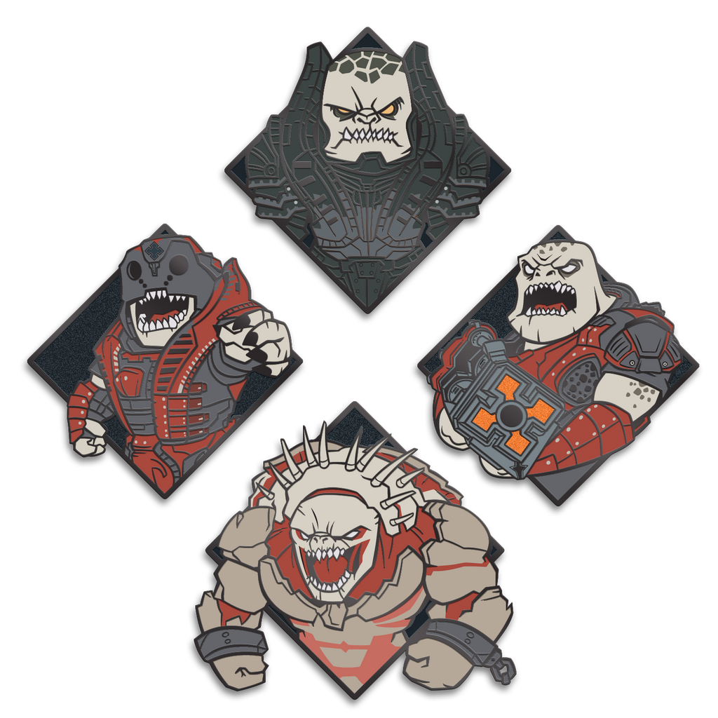 Gears of War Locust 4-Pack Pin Set - THE MIGHTY HOBBY SHOP