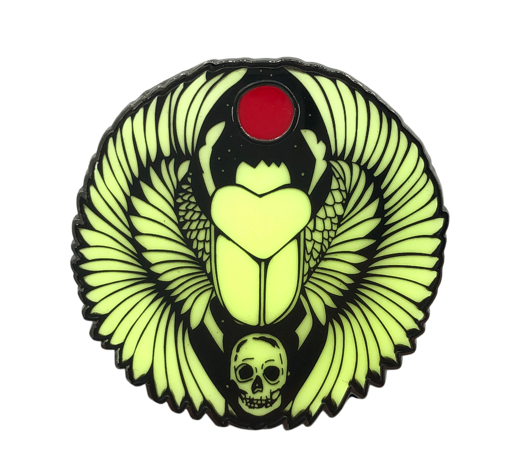 Gothic Queen - Scarab Pin (GITD) - THE MIGHTY HOBBY SHOP