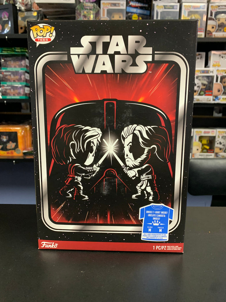Boxed Tee: SW - Anakin vs Obi Wan - THE MIGHTY HOBBY SHOP