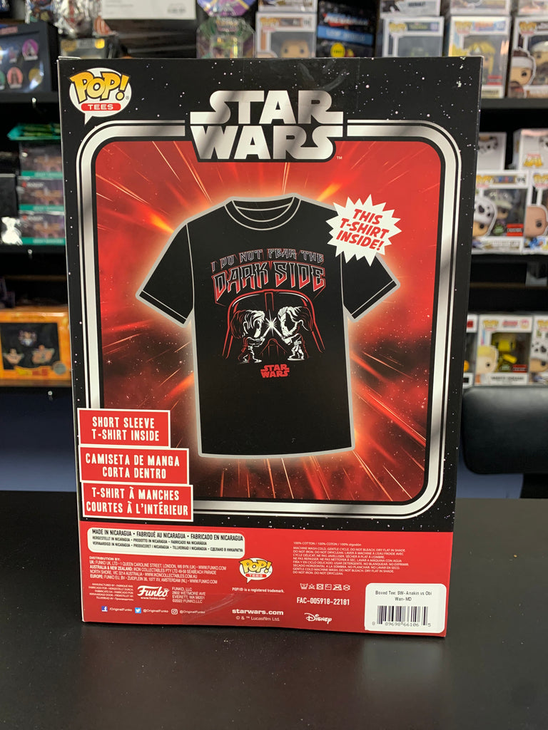 Boxed Tee: SW - Anakin vs Obi Wan - THE MIGHTY HOBBY SHOP