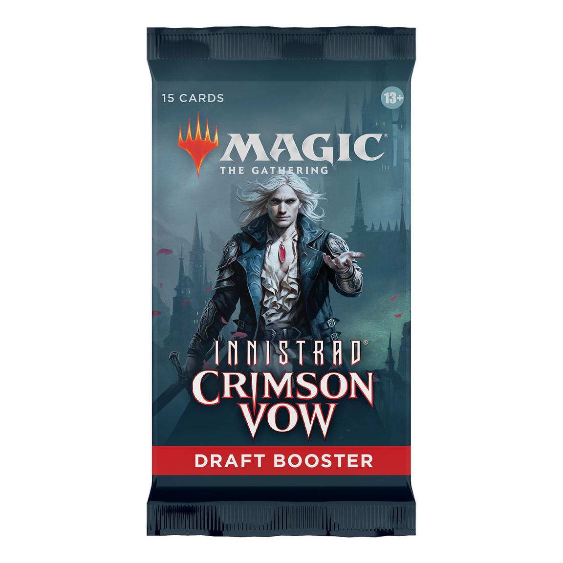Magic: The Gathering - Innistrad: Crimson Vow Draft Booster Pack THE MIGHTY HOBBY LLC Magic: The Gathering - Innistrad: Crimson Vow Draft Booster Pack THE MIGHTY HOBBY LLC