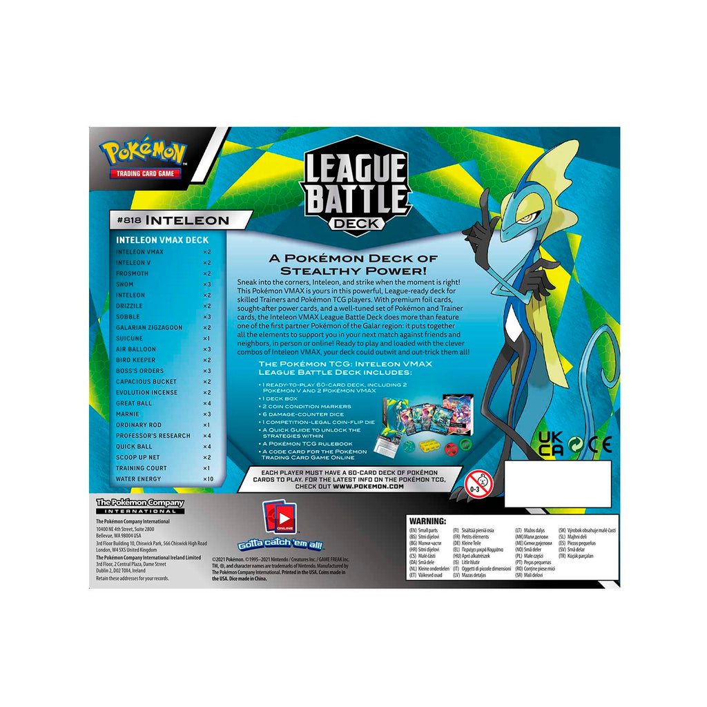 Pokémon TCG: Inteleon VMAX League Battle Deck - THE MIGHTY HOBBY SHOP