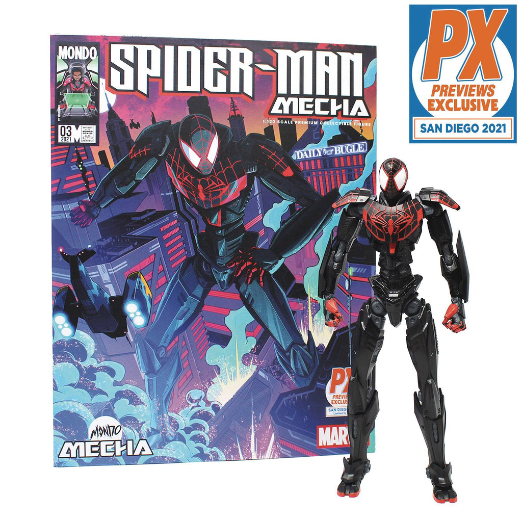 SDCC 2021 MONDO MECHA MARVEL SPIDER-MAN MILES MORALES PX AF (Limited to 1000 pieces.) - THE MIGHTY HOBBY SHOP