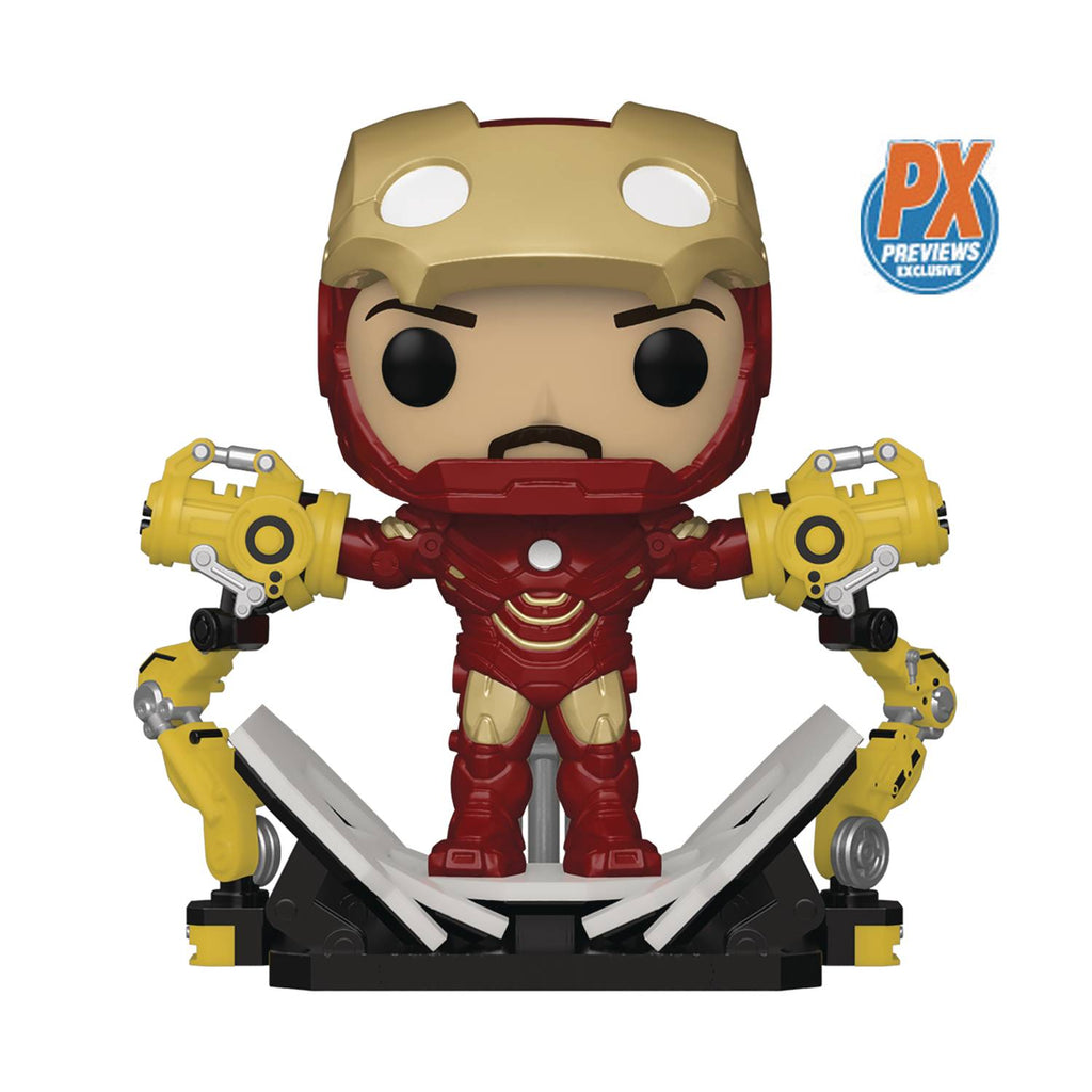 POP! MARVEL: IRON MAN MARK IV WITH GANTRY PX PREVIEWS EXCLUSIVE - THE MIGHTY HOBBY SHOP