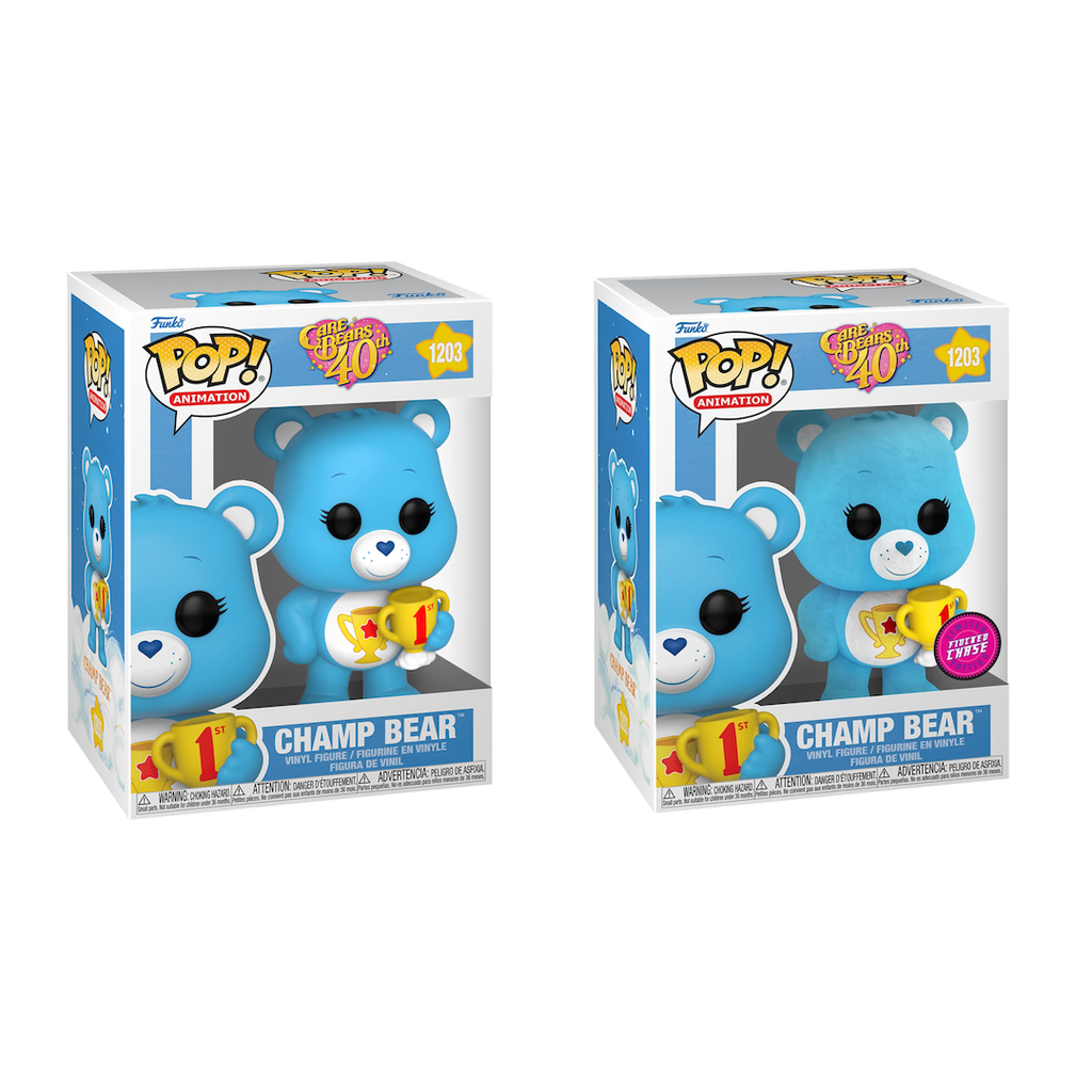 (DECEMBER 2022 PREORDER) POP! Animation: Care Bear 40th Anniversary- Champ Bear (Chase Bundle) - THE MIGHTY HOBBY SHOP