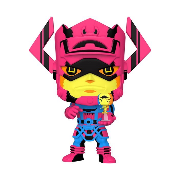 POP! JUMBO MARVEL: GALACTUS WITH SILVER SURFER BLACKLIGHT 10" PREVIEWS EXCLUSIVE - THE MIGHTY HOBBY SHOP