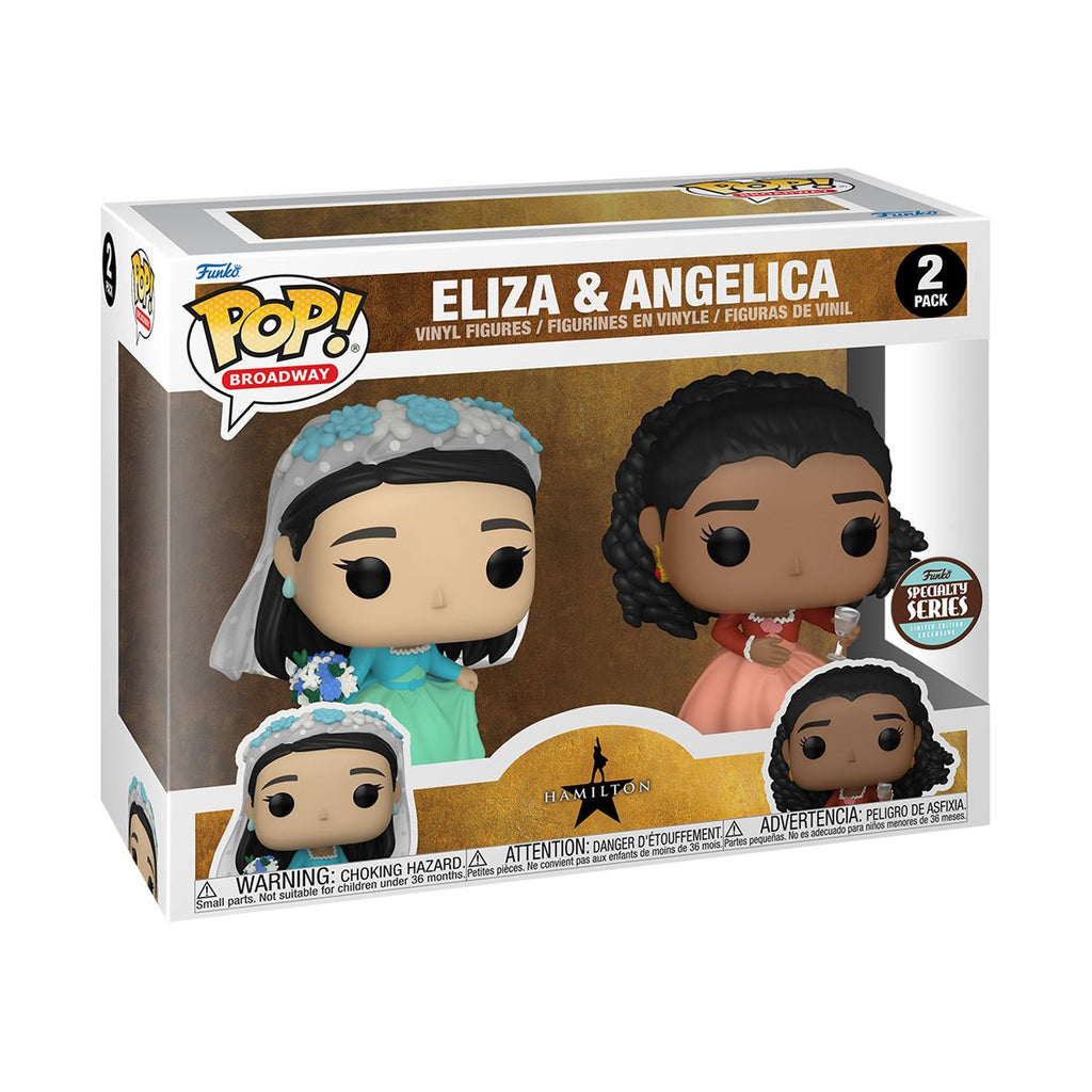 (MARCH 2023 PREORDER) POP! Broadway: Hamilton- 2PK Eliza & Angelica (Specialty Series) - THE MIGHTY HOBBY SHOP