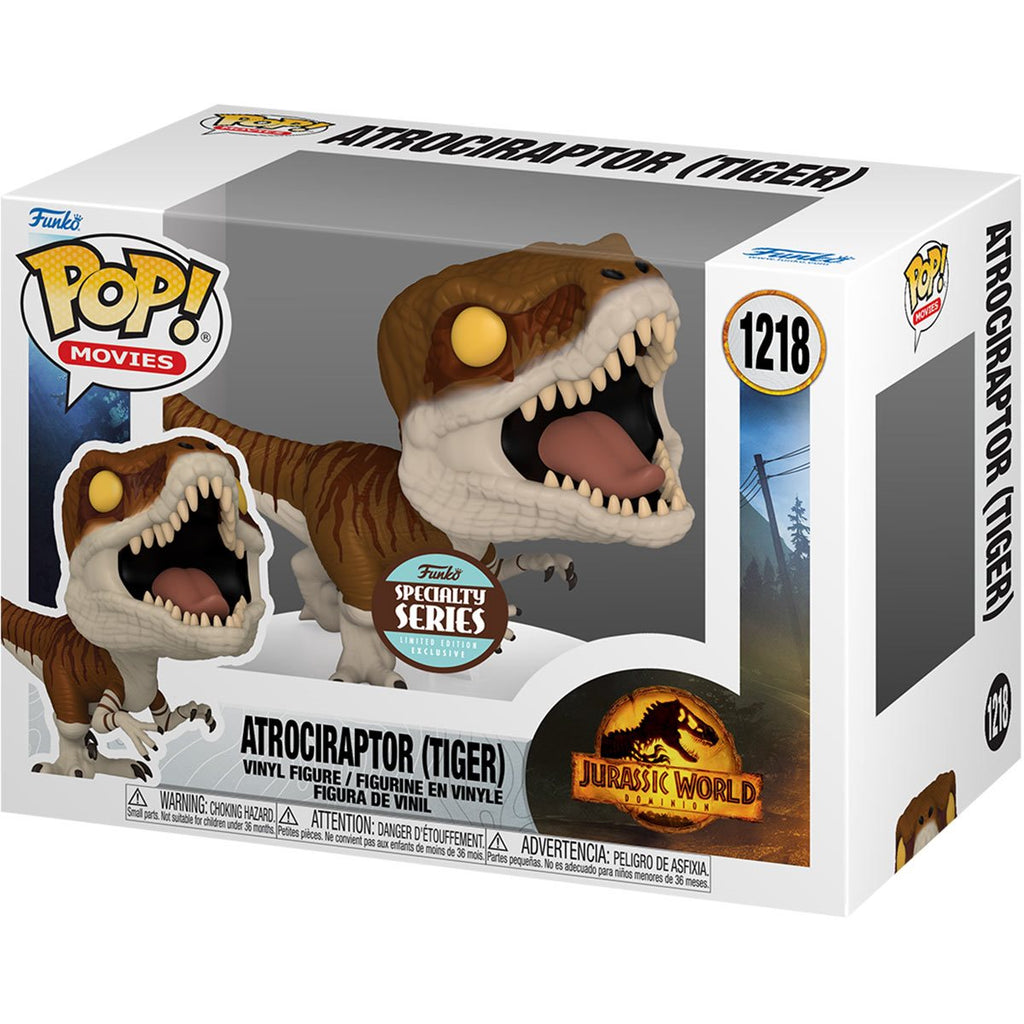 POP! Movies: Jurassic World Dominion - Atrociraptor (Tiger) - Specialty Series Exclusive - THE MIGHTY HOBBY SHOP
