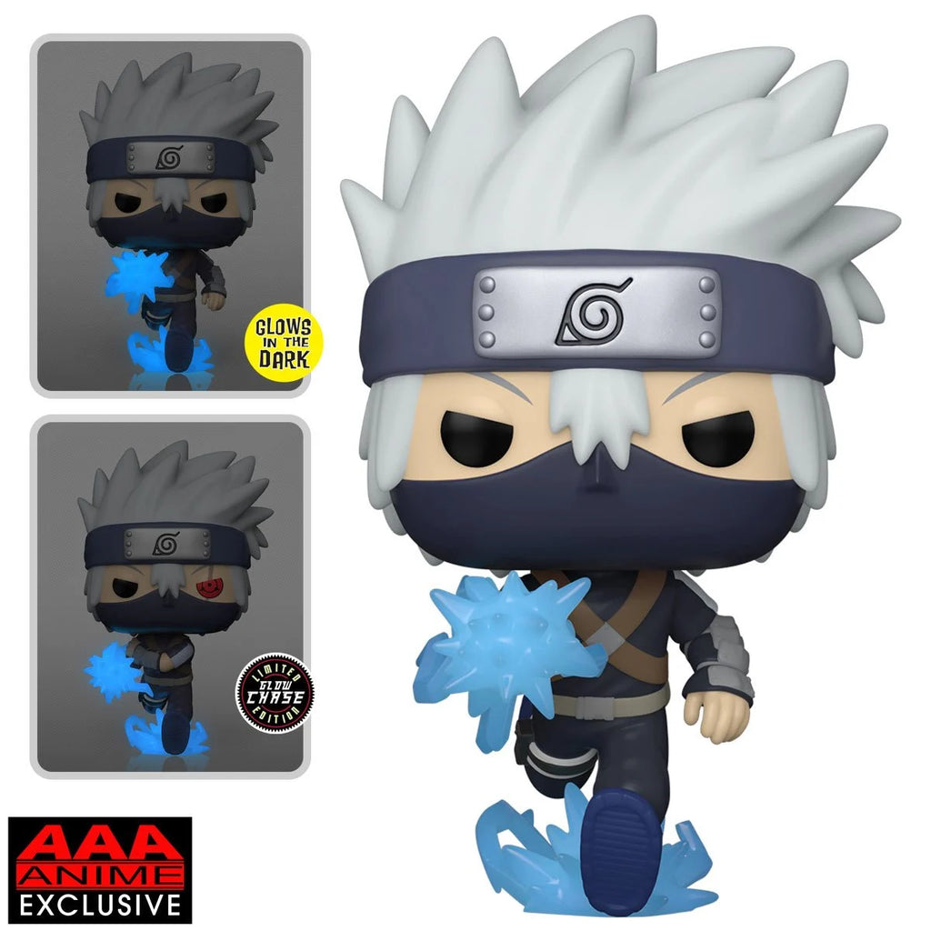 (FEBRUARY 2023 PREORDER) POP! Animation: Naruto: Shippuden - Young Kakashi Hatake with Chidori (Chase Bundle) - THE MIGHTY HOBBY SHOP