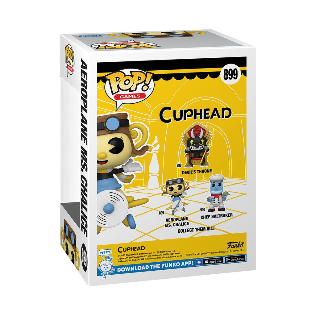 (JANUARY 2023 PREORDER) POP! Games: Cuphead S3 - Aeroplane Chalice - THE MIGHTY HOBBY SHOP