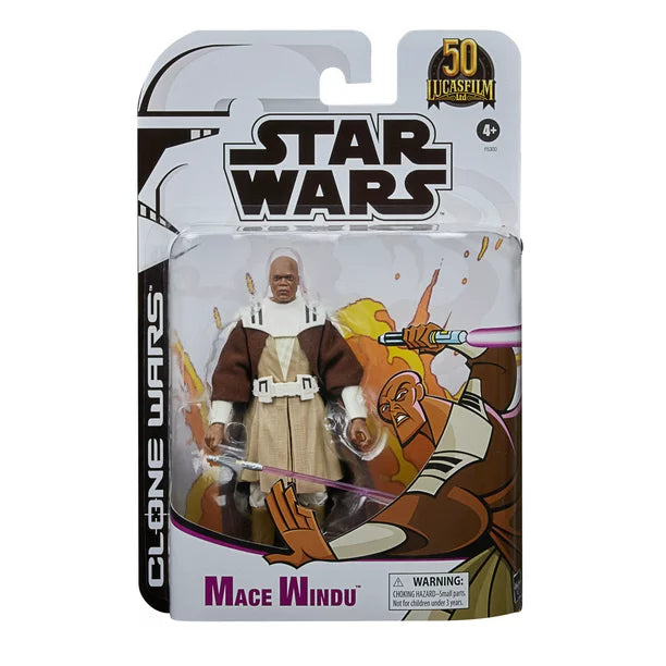 Star Wars The Black Series Mace Windu Toy 6-Inch-Scale Star Wars: Clone Wars Figure - THE MIGHTY HOBBY SHOP