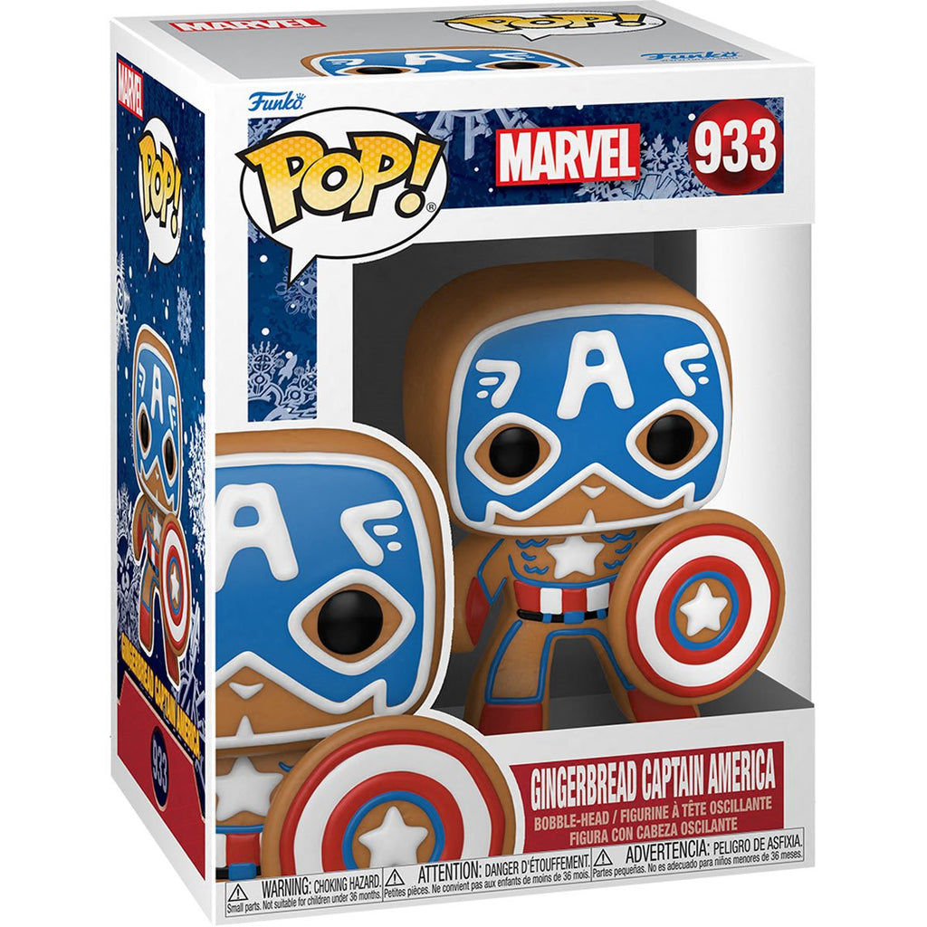 POP! Marvel: Holiday Gingerbread Captain America - THE MIGHTY HOBBY SHOP
