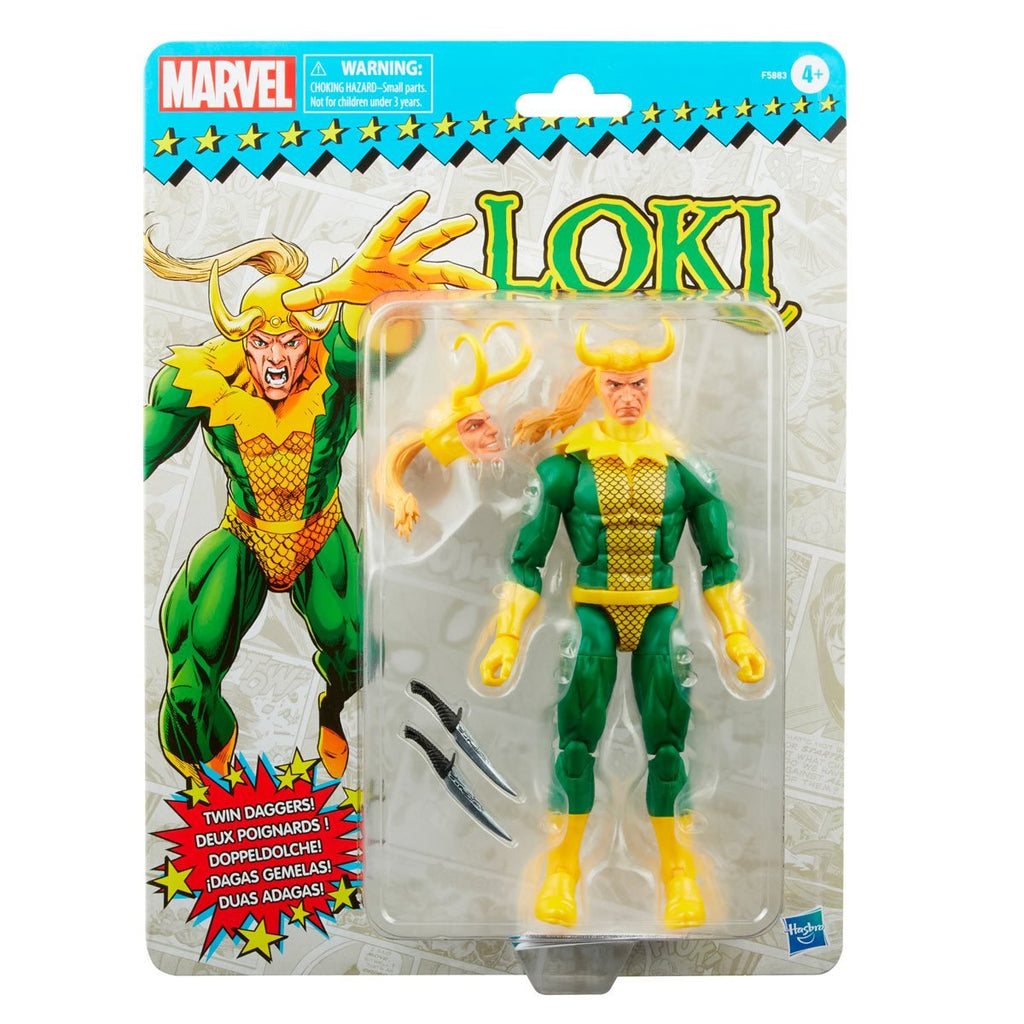 (MARCH 2022 PREORDER) Marvel Legends Retro Loki 6-Inch Action Figure - THE MIGHTY HOBBY SHOP