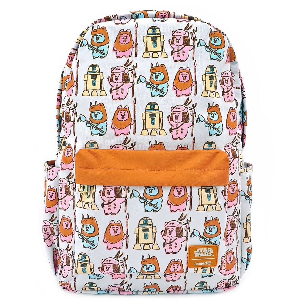 Loungefly X Star Wars Pastel YUB Ewok AOP Nylon Backpack - THE MIGHTY HOBBY SHOP
