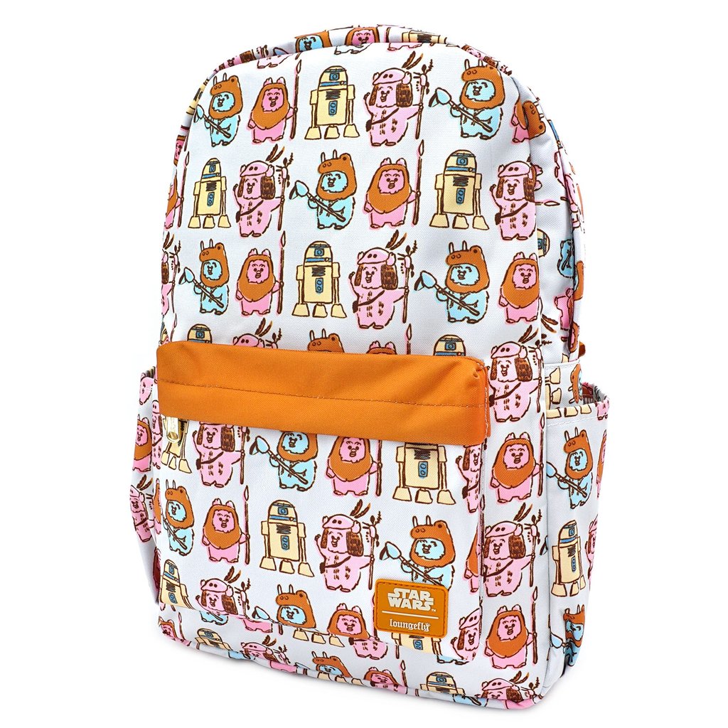 Loungefly X Star Wars Pastel YUB Ewok AOP Nylon Backpack - THE MIGHTY HOBBY SHOP