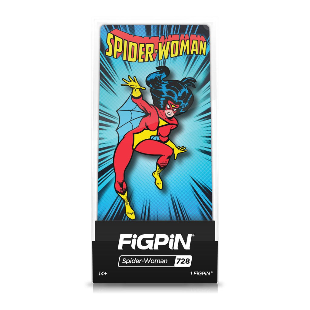 Marvel Spider-Woman FiGPiN Classic Enamel Pin - Entertainment Earth Exclusive - THE MIGHTY HOBBY SHOP