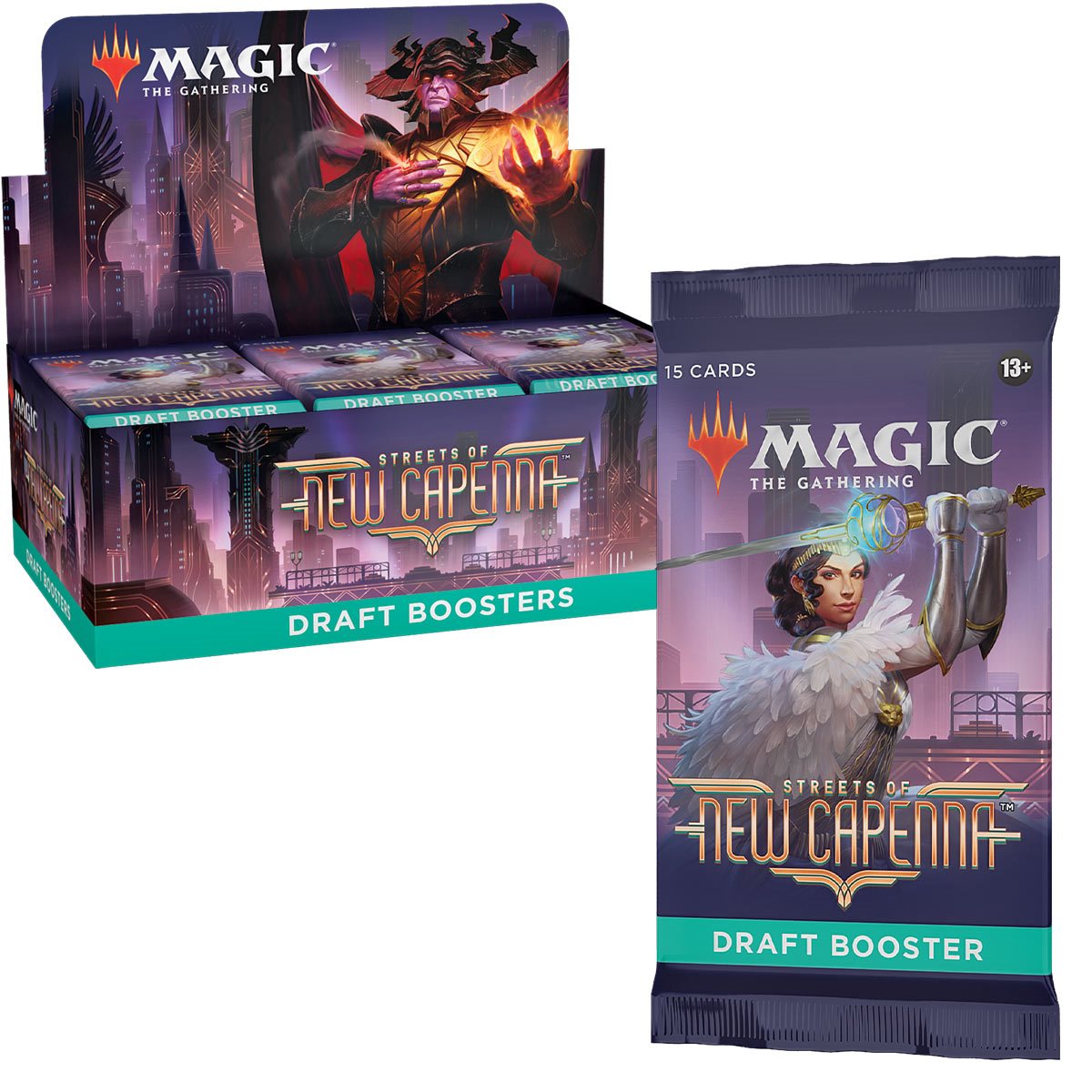 Magic: The Gathering Streets of New Capenna Draft Booster Display Case of 36 Magic: The Gathering Streets of New Capenna Draft Booster Display Case of 36