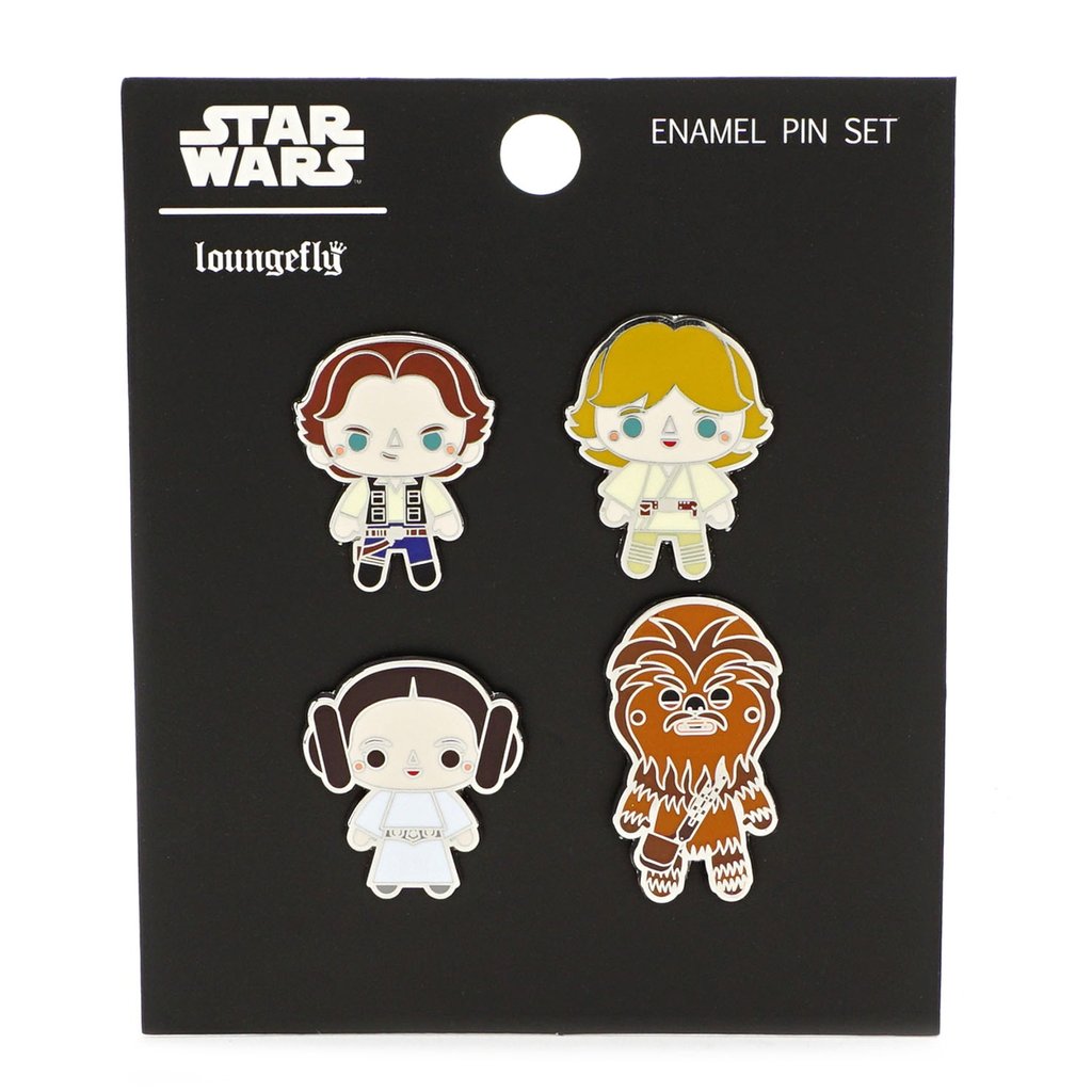 Loungefly X Star Wars Chibi 4 Pack Enamel Pin Set - THE MIGHTY HOBBY SHOP