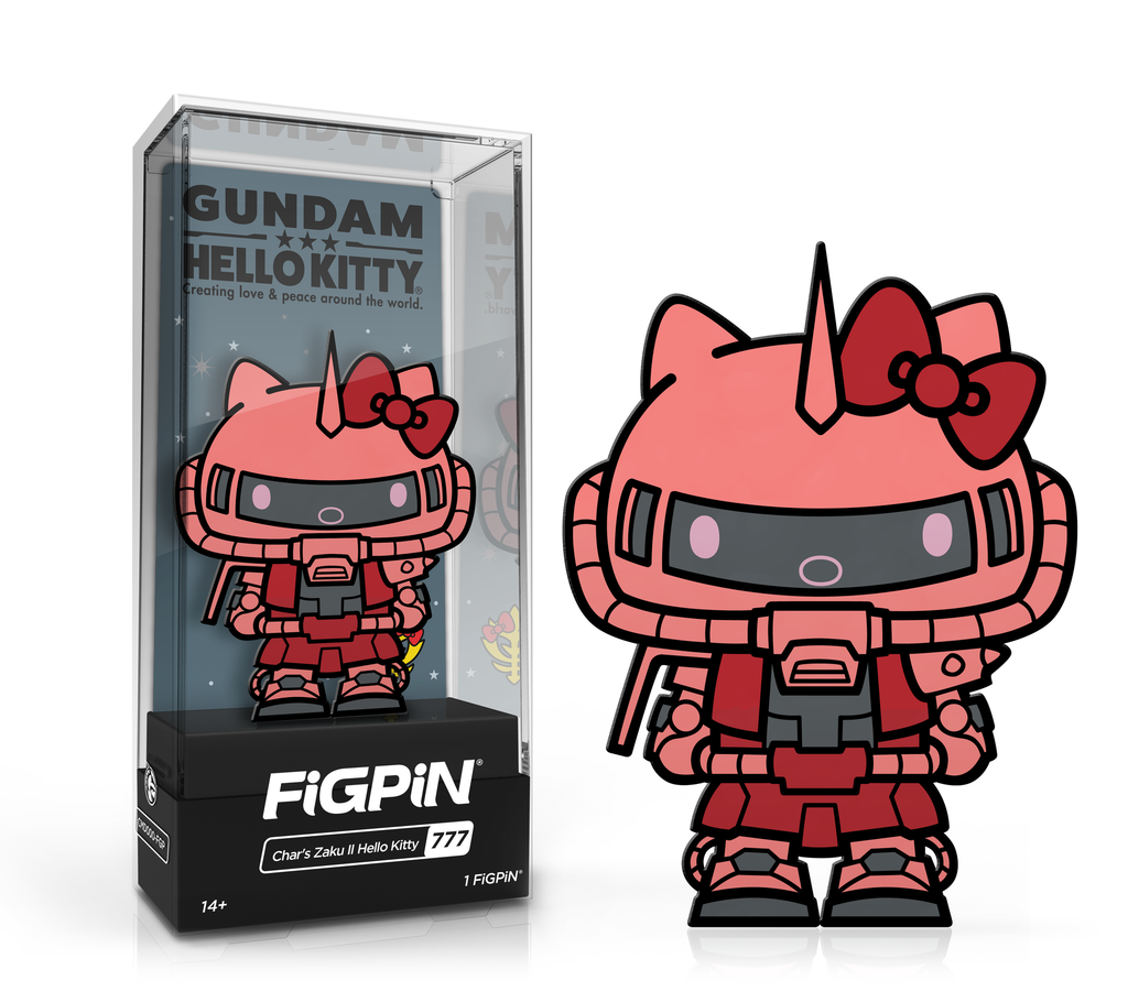 FiGPiN: Gundam x Hello Kitty  – Char's Zaku II Hello Kitty (777) - THE MIGHTY HOBBY SHOP