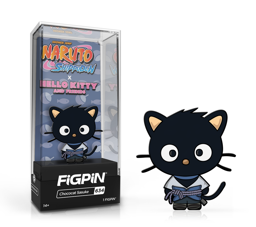FiGPiN: Naruto x Hello Kitty & Friends  – Chococat Sasuke #634 - THE MIGHTY HOBBY SHOP