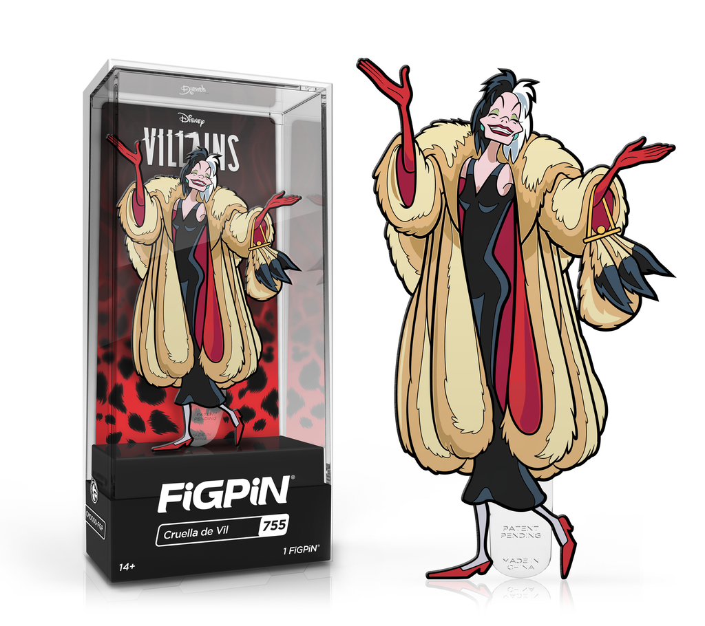 FiGPiN: Disney Villains - Cruella de Vil #755 - THE MIGHTY HOBBY SHOP