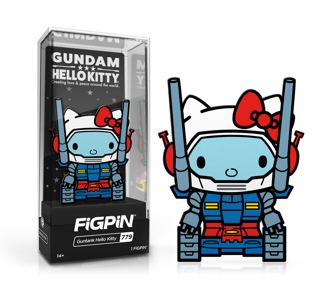 FiGPiN: Gundam x Hello Kitty  – Guntank Hello Kitty (779) (LIMITED EDITION) - THE MIGHTY HOBBY SHOP