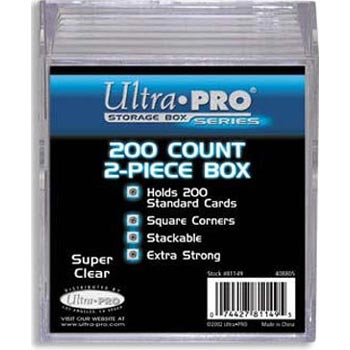 ULTRA PRO: BOX - 200CT 2 PIECE 81149 - THE MIGHTY HOBBY SHOP